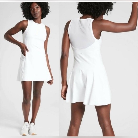Athleta Dresses & Skirts - NWT Athleta Match point dress

Tennis dress or golf

White new with tags size xl